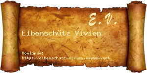 Eibenschütz Vivien névjegykártya